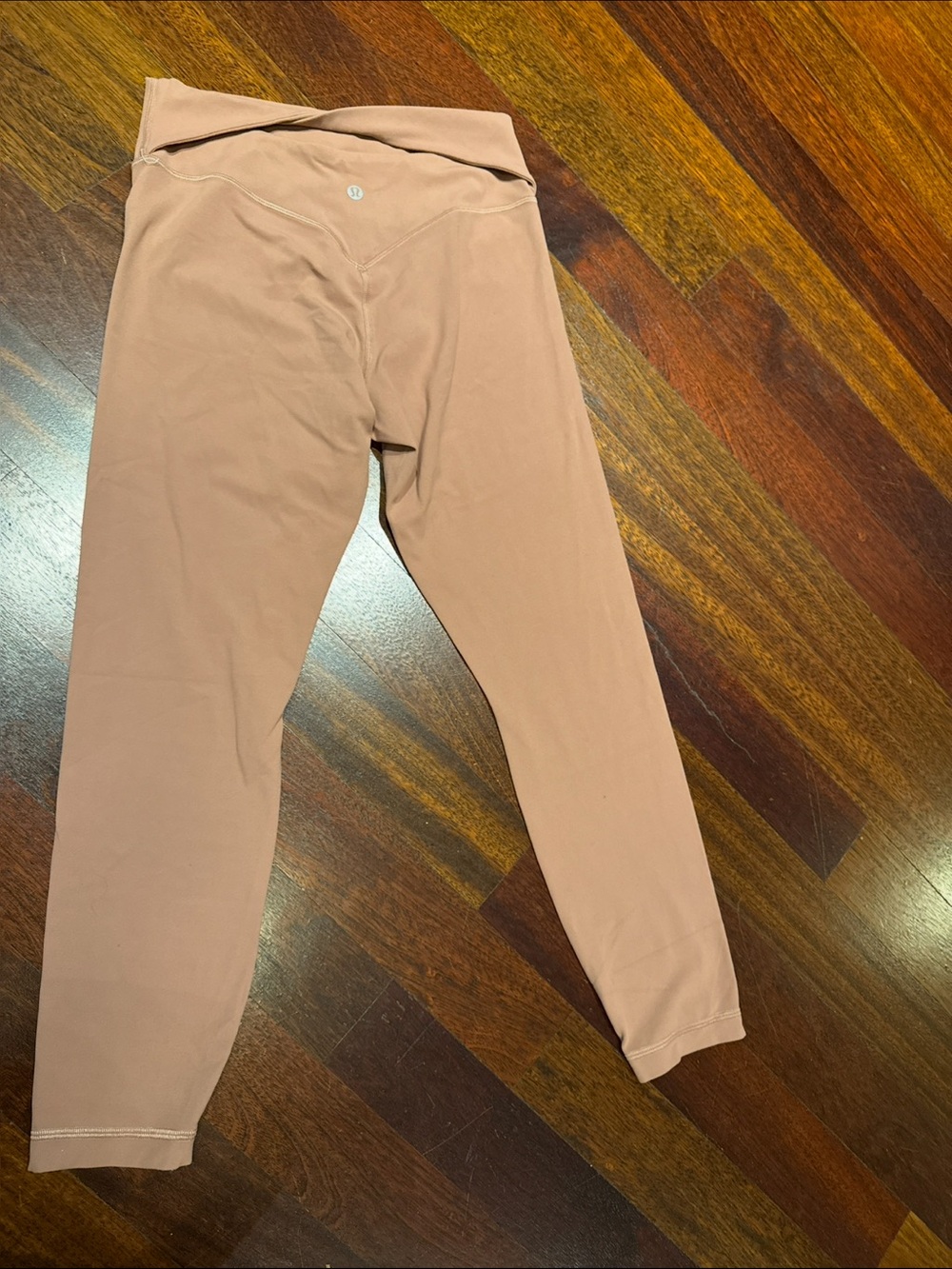 lululemon athletica Women’s Fold-Over Waist Leggings in Dusty Rose